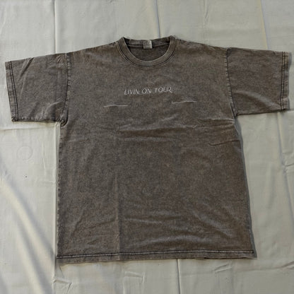 Livin On Tour-Washed style T-shirt