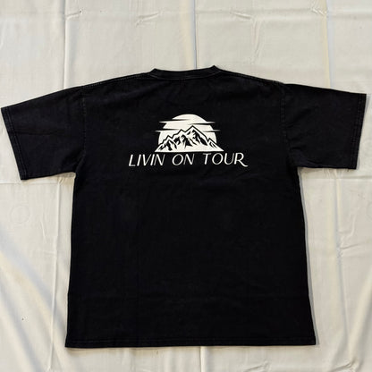 Livin On Tour-Washed style T-shirt